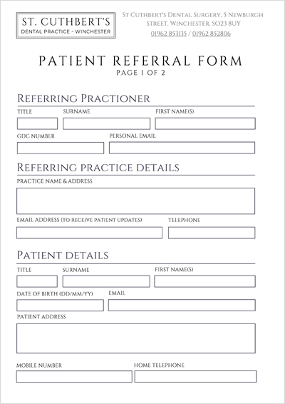 Patient Referral Form